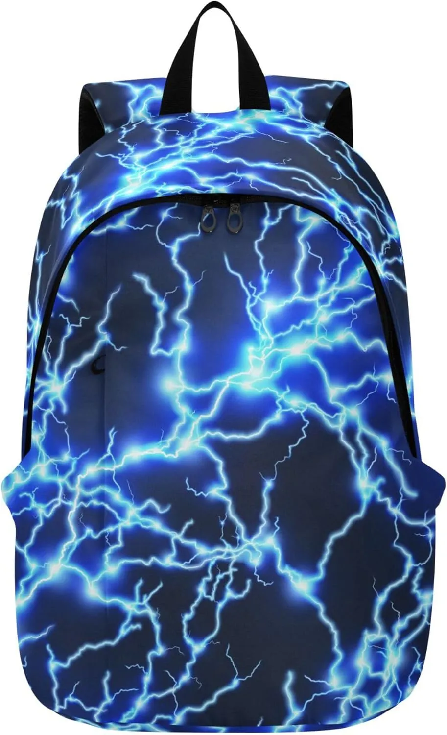 Blue Electricity Lightning Laptop Backpack Travel Hiking Camping Work Computer Back Packs Book Bags for Men Women