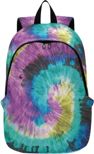 Bolaz Laptop Backpack Purse for Women Men-Hippie Tie Dye Swirl， Travel Bag Casual Daypack with Compartment & Multiple Pockets Business Backpack