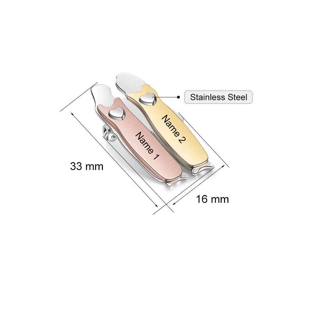 Bond Between Sister Custom Engraved Pin - Two Sisters
