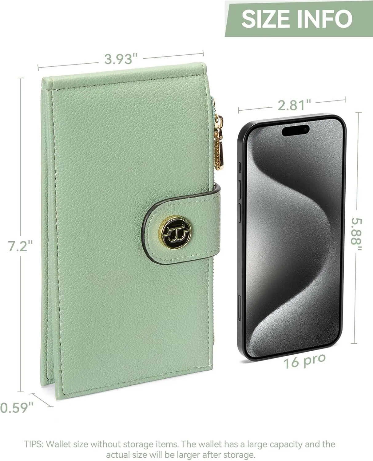 BOSTANTEN Leather Wallets for Women RFID Blocking Slim Bofild Purse Card Holder with Zipper Pocket