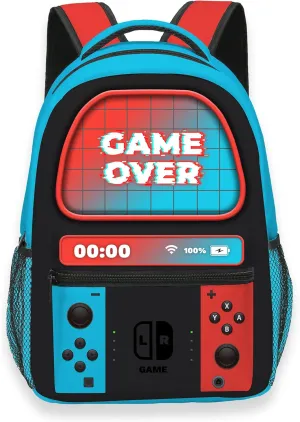 Boys Backpack, Gamer Backpacks For Kids Children Teens, Video Game Bookbag, Large Travel Laptop Backpacks