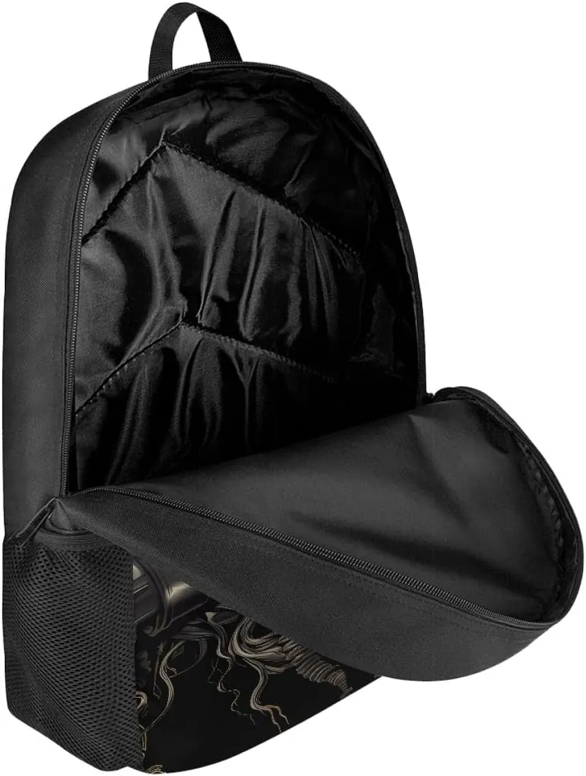 Boys Cool Skull Printed Bookbags Backpacks Kid Teen Child Casual Lightweight Schoolbag Travel Daypack,Rock Skull