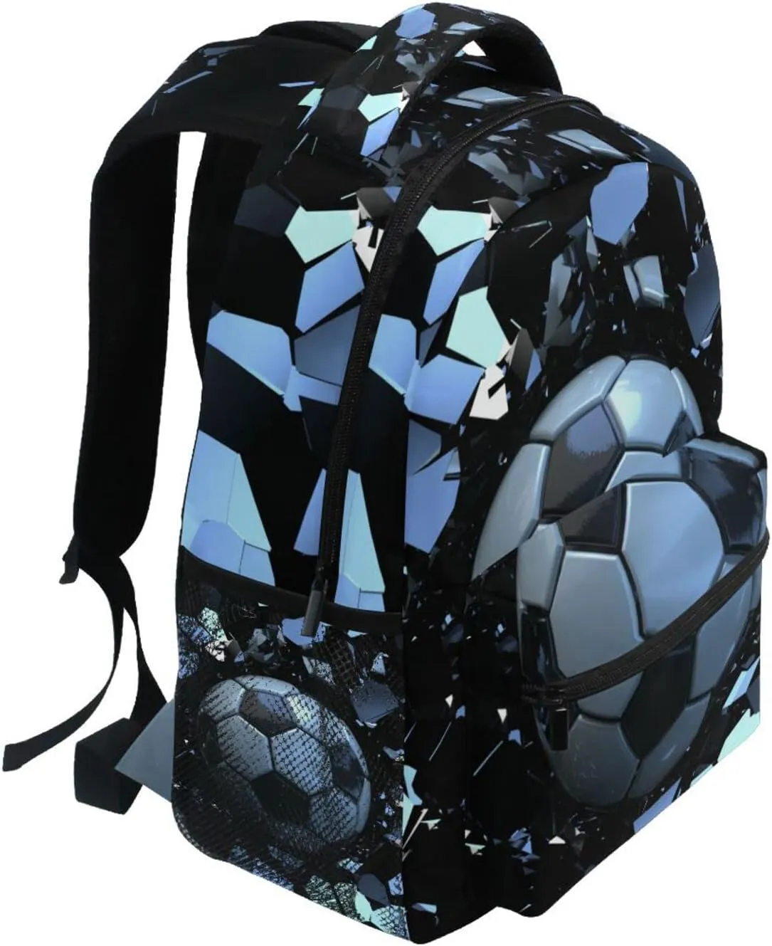 Boys Girls Kids Sport 3D Soccer School Backpacks Bookbag, Elementary School Bag Travel Backpack Daypack