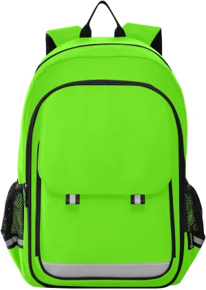 Bright Green Kid Backpacks, Backpack for School, Large Capacity Anti Theft Backpack, Backpacks for School Girls