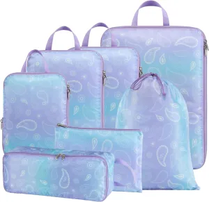 Cambond Mesh Compression Packing Cubes Travel - Space Saving Packing Cubes for Travel Women, Lightweight Compression Cubes for Travel Bags Luggage Packing Organizer for Suitcases