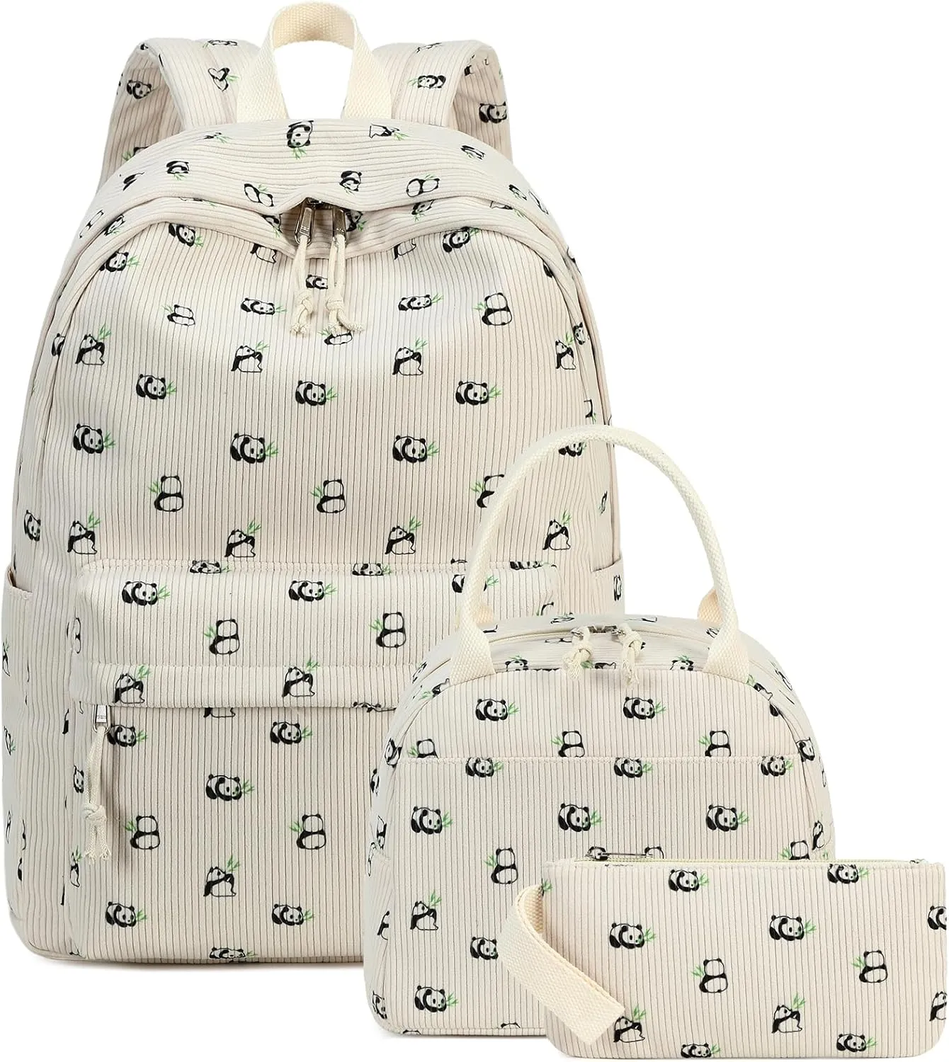 CAMTOP Backpack for School Kids Cute Backpacks for Girls Elementary Lighweight Bookbag with Lunch Box Pencil Case 3 in 1