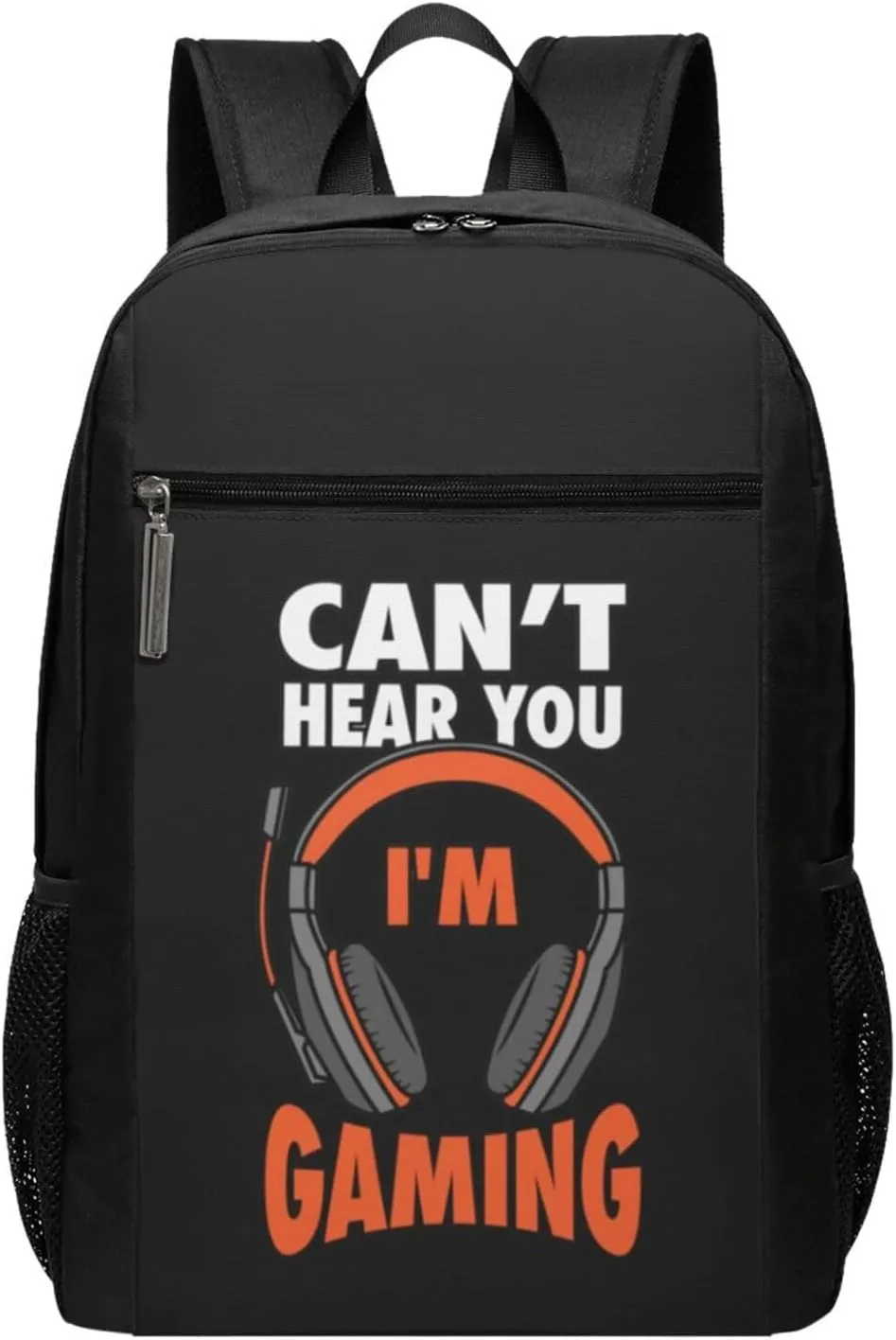 Can't Hear You I'm Gaming Travel Laptop Backpack, Business Anti Theft Slim Sturdy Laptops Backpacks, College Computer Bag Gift for Men & Women Fits 17 Inch Notebook,Black