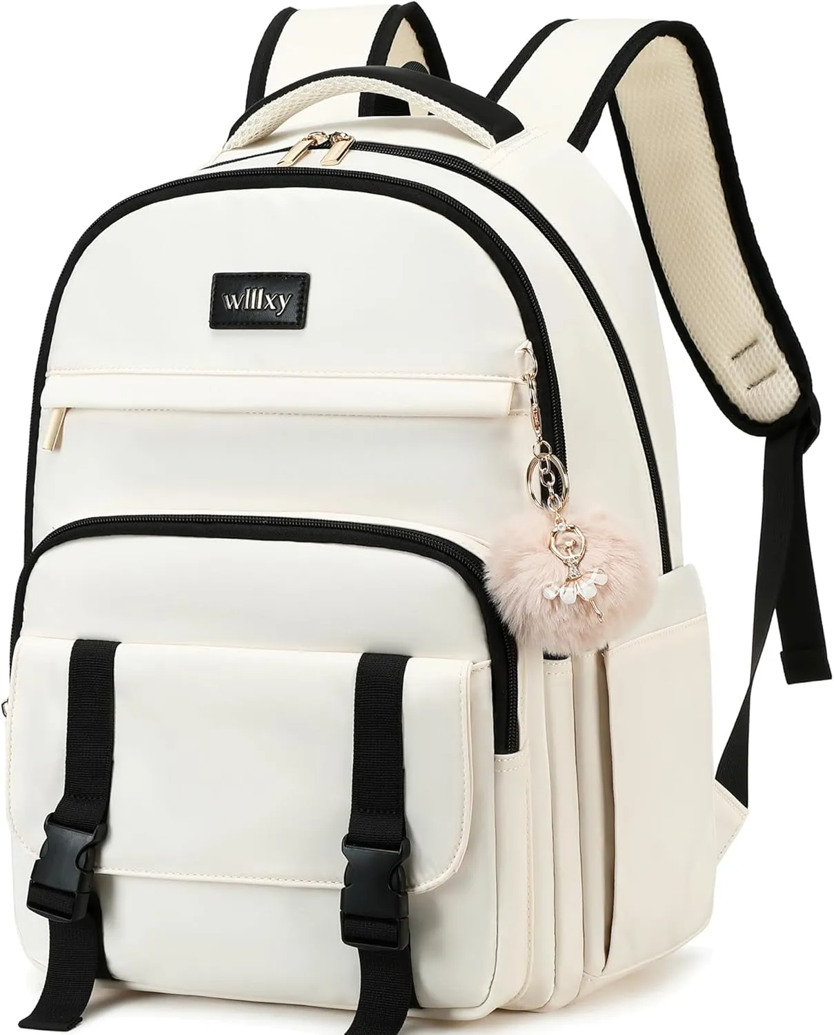 Caoroky knight 15.6inch Women Laptop Backpack Inch Office Business Work Backpacks Purse Anti Theft Travel Back Pack School College Bookbag Nurse Teacher Learning Daypack Computer Rucksack,Black-B
