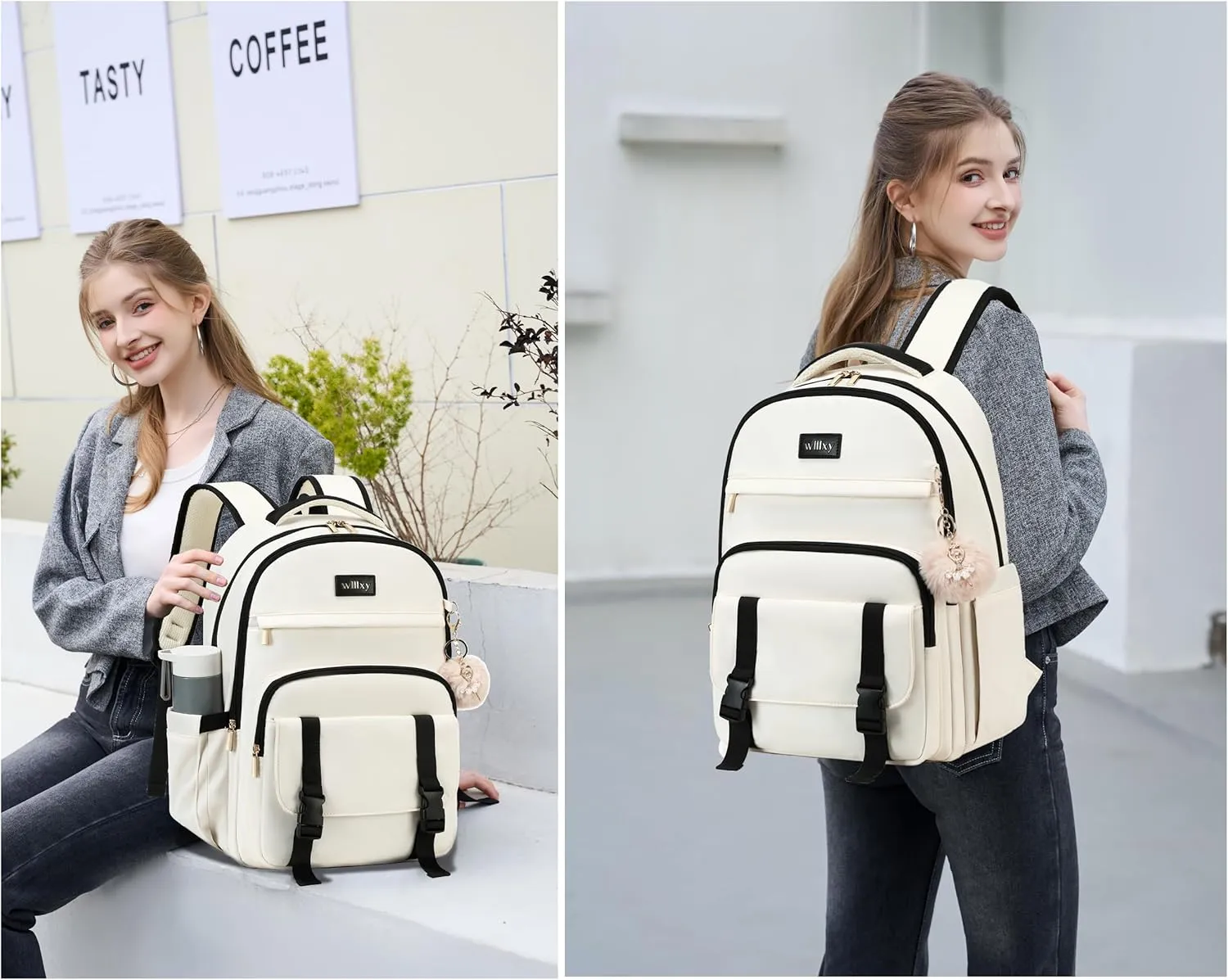 Caoroky knight 15.6inch Women Laptop Backpack Inch Office Business Work Backpacks Purse Anti Theft Travel Back Pack School College Bookbag Nurse Teacher Learning Daypack Computer Rucksack,Black-B