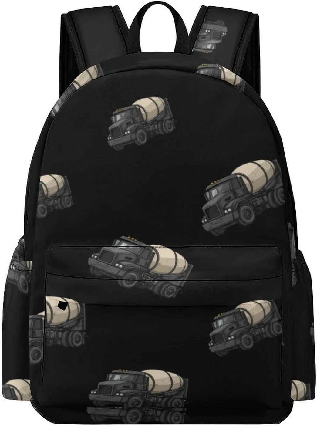 Cement Truck Backpack for Mens Womens Shoulder Backpacks Travel Bag Laptop 16.5x11.8x5.9in