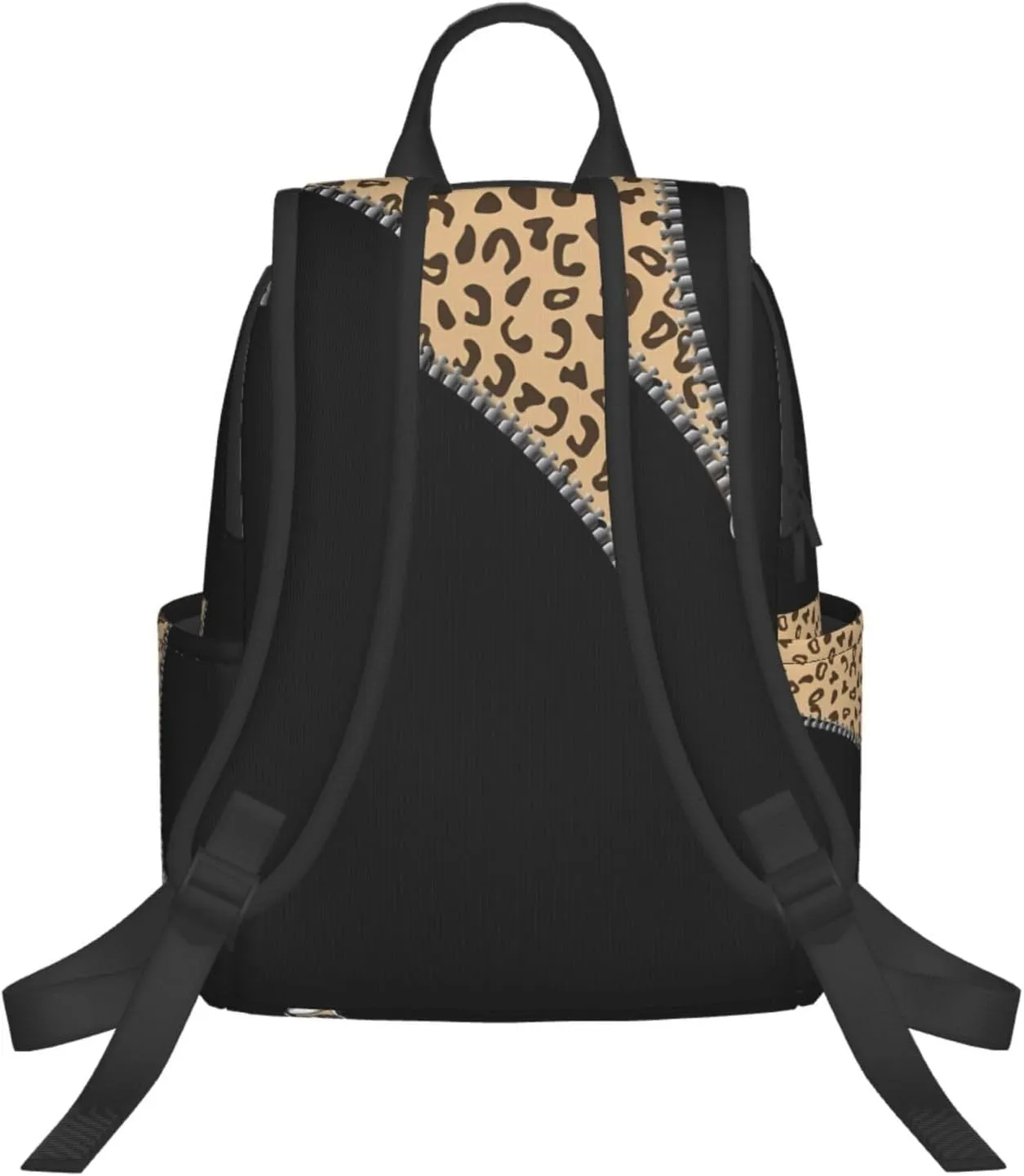 Cheetah Skin Under The Zipper Casual Backpacks Large Capacity Laptop Backpack Sports Rucksack Travel Daypack Adjustable Shoulder Strap Work Bag for Outdoor Camping