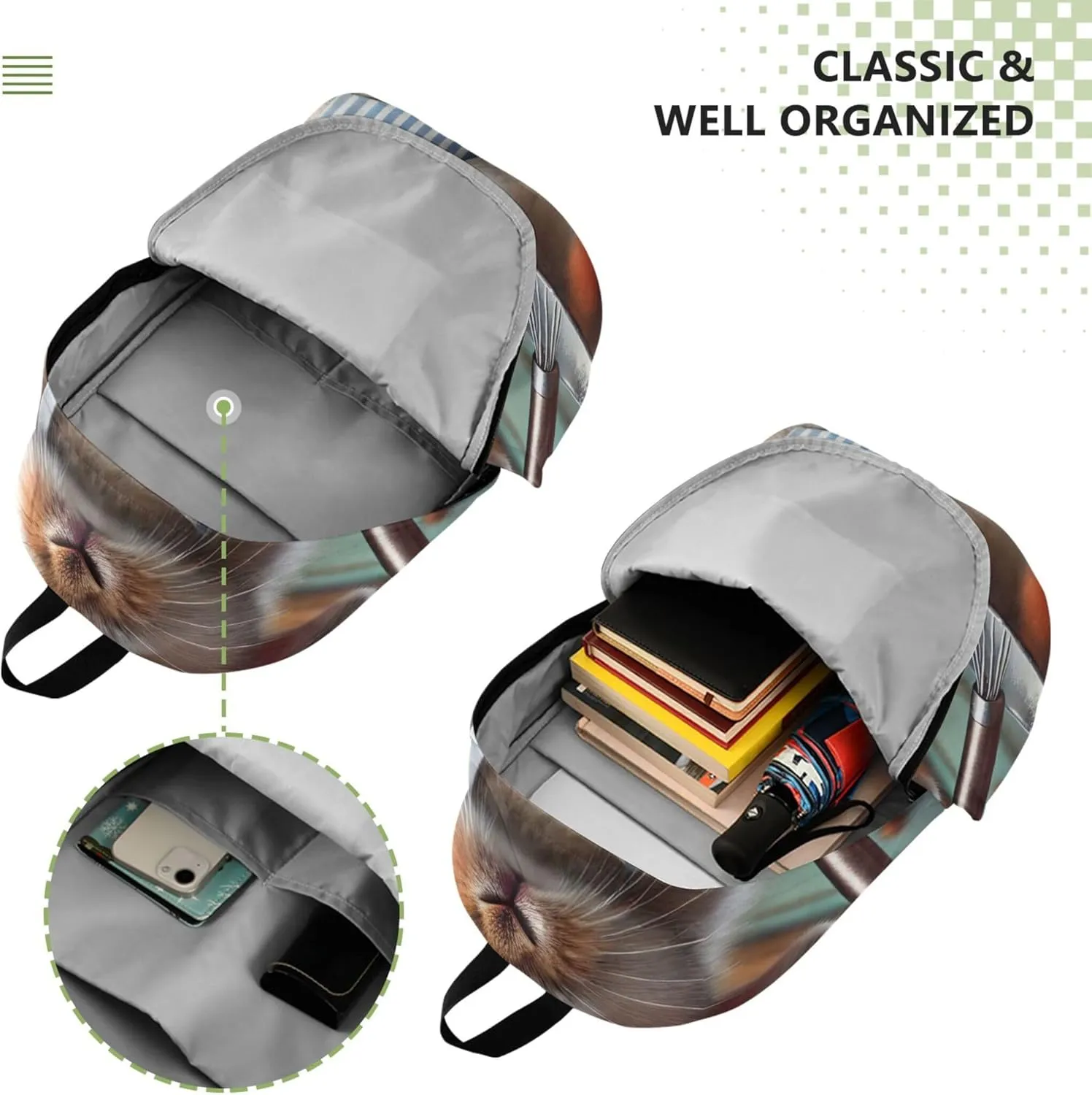 CHIFIGNO Cute Baking Bunny Chef Casual Backpack for Men Women Casual Cool Teen Backpacks for Girls