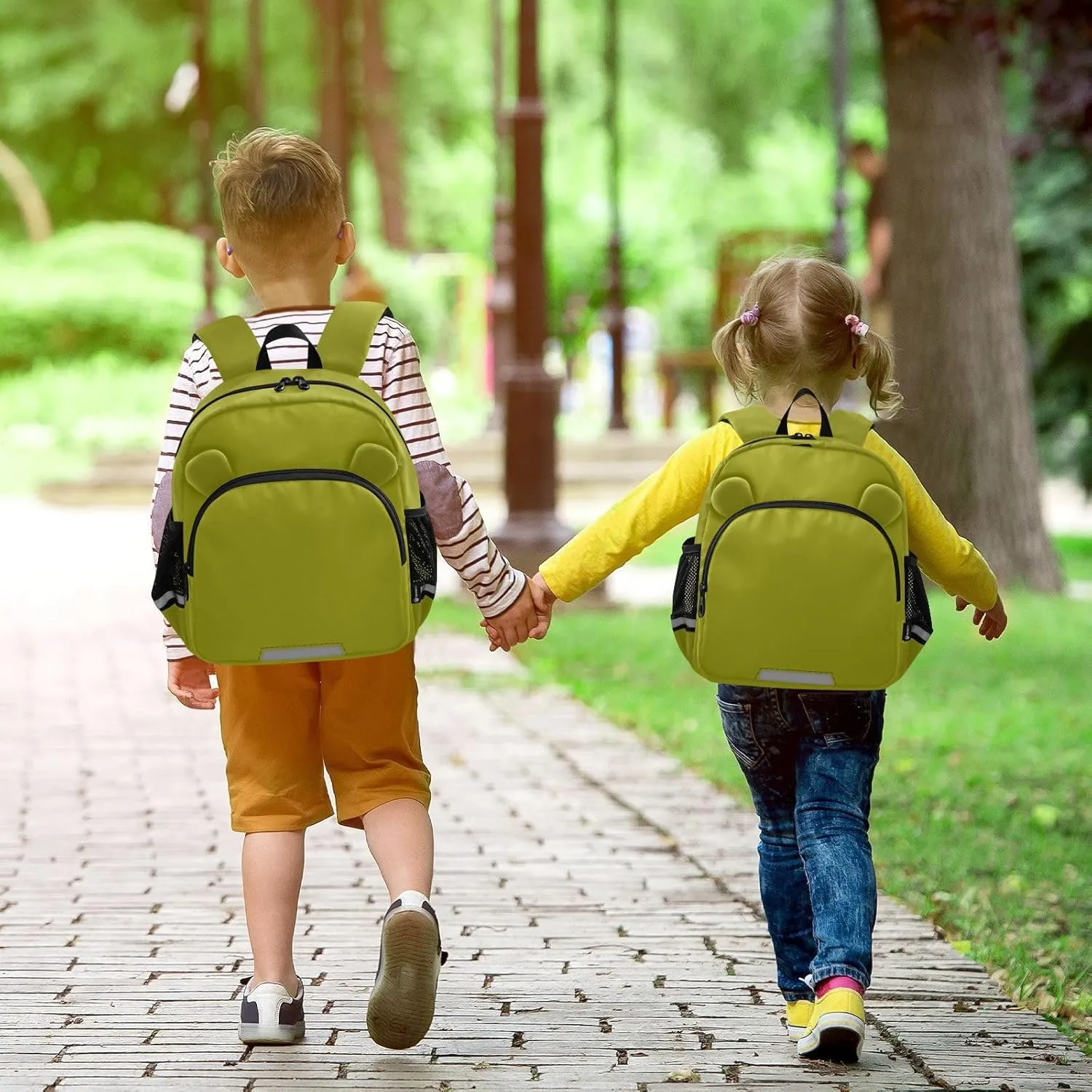 Children's Leash Backpacks, Olive Girl Toddler Backpack 3-6 Years