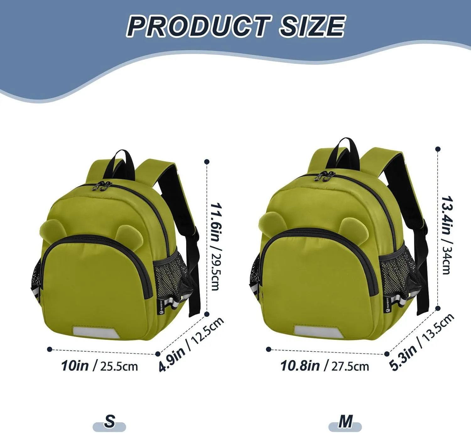 Children's Leash Backpacks, Olive Girl Toddler Backpack 3-6 Years