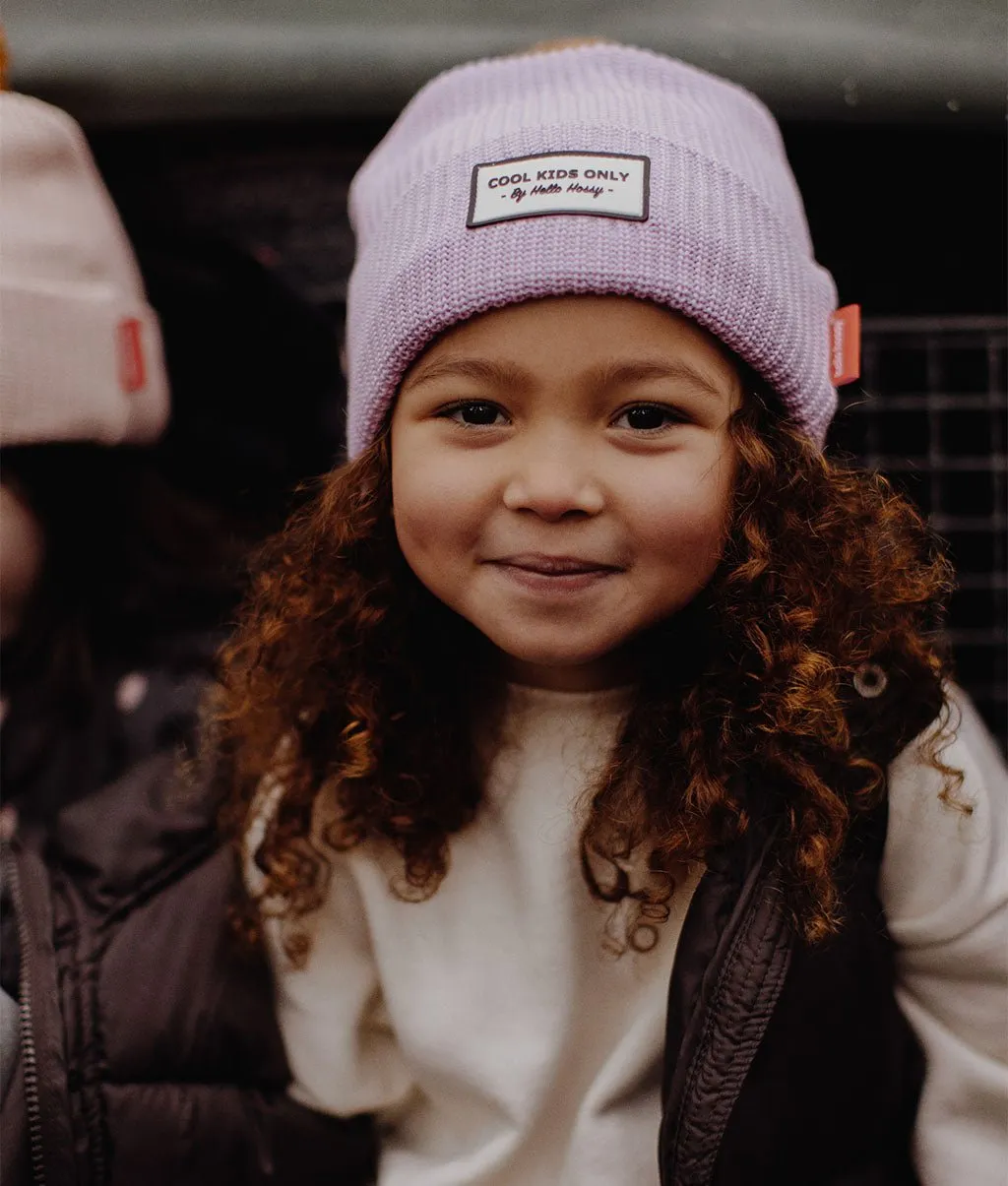 Color Block Mauve Beanie