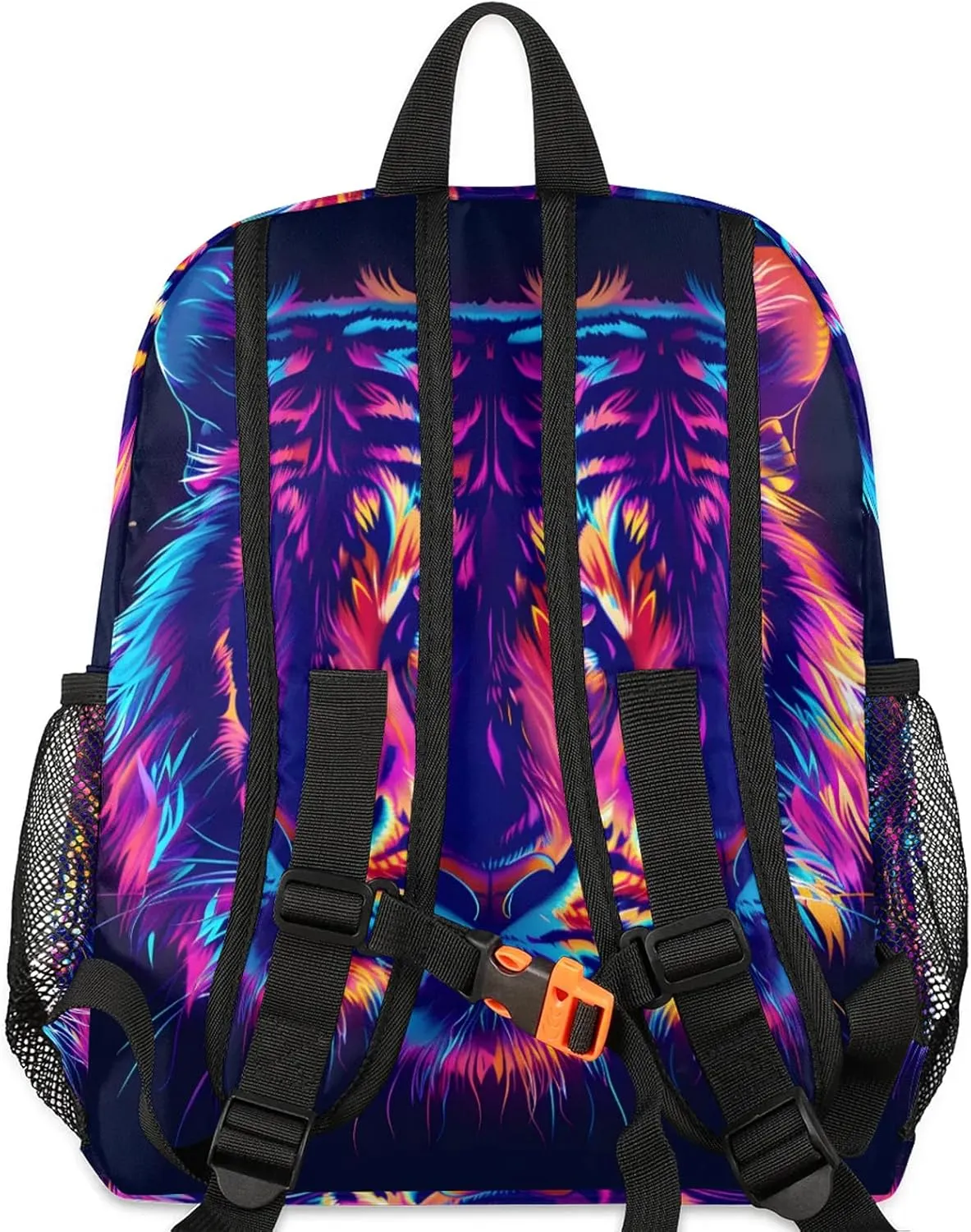Cool Tiger Personalized Backpack Bag with Name Lightweight Custom Shoulder Bags Waterproof Casual Backpacks Travel Laptop Bag for Work Picnic 12in