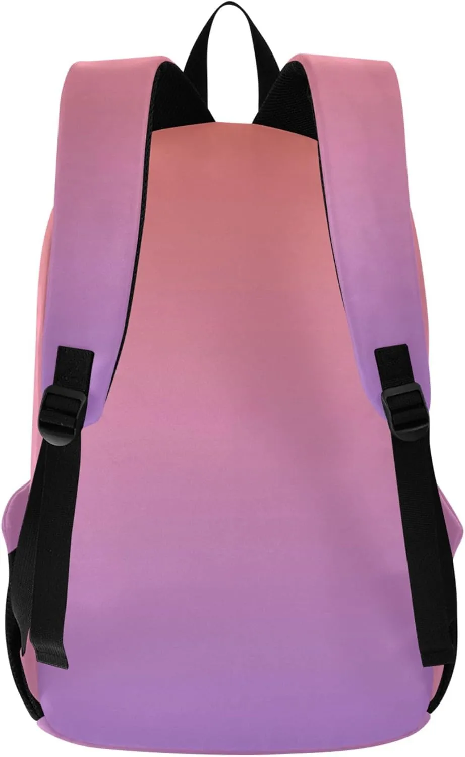 Coral Pink Lavender Gradient Casual Daypack Backpacks for Women Waterproof Cool Book Bags for Teen Girls