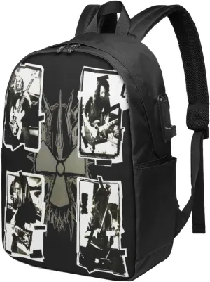Corrosion Music of Conformity Laptop Backpack, Travel Computer Bag with USB Charging Port, Work Business Backpacks