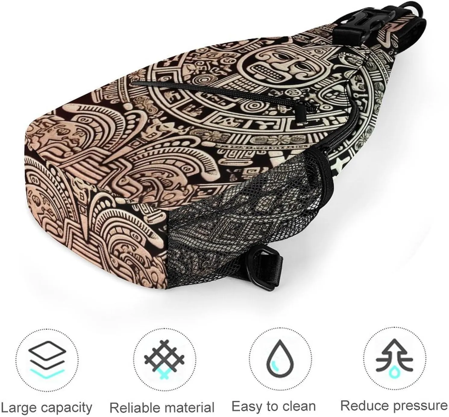 Crossbody Sling Bag Chemistry Print Backpack Sling Bag Travel Hiking Chest Bag Shoulder Bag Daypack