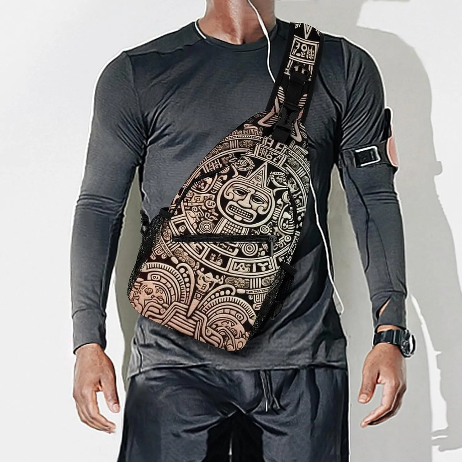 Crossbody Sling Bag Chemistry Print Backpack Sling Bag Travel Hiking Chest Bag Shoulder Bag Daypack