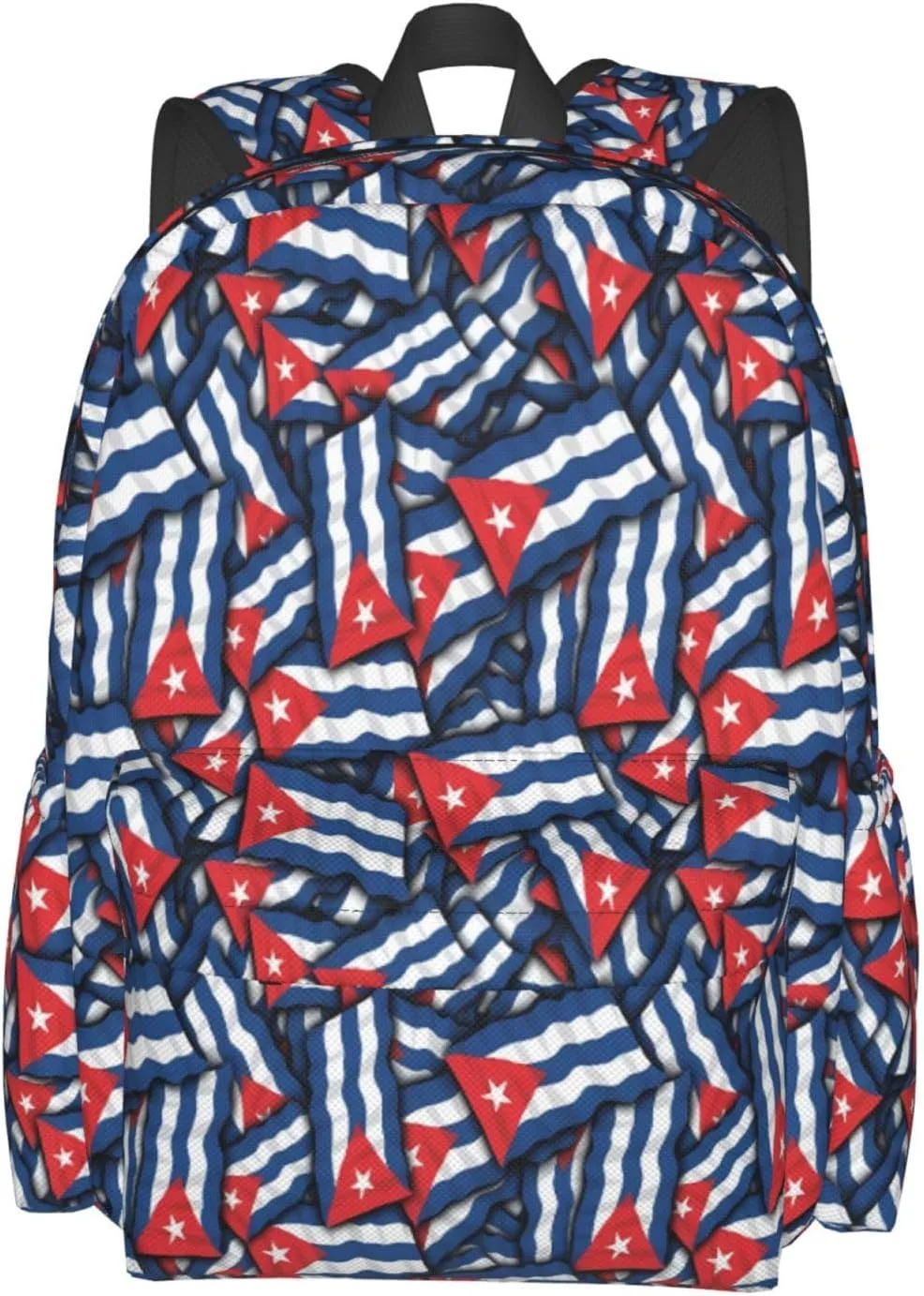 Cuba Flag Large Travel Backpack Casual Backpacks Laptop Daypack Working Rucksack Lightweight Back Pack Sports Bag with Adjustable Shoulder Strap