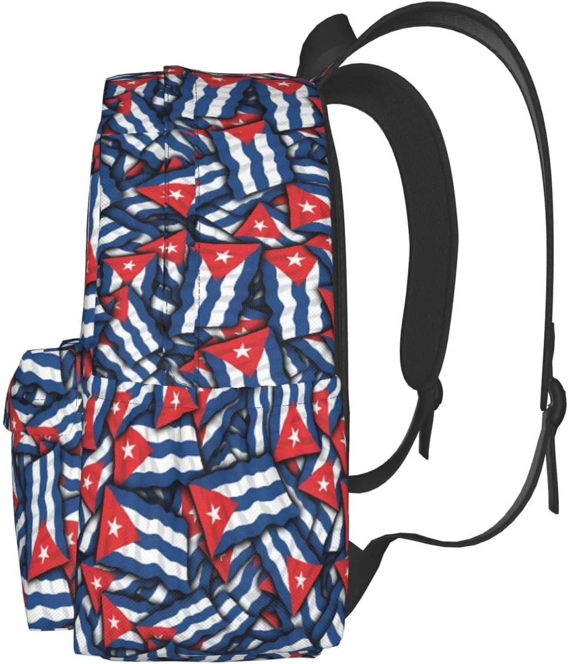 Cuba Flag Large Travel Backpack Casual Backpacks Laptop Daypack Working Rucksack Lightweight Back Pack Sports Bag with Adjustable Shoulder Strap