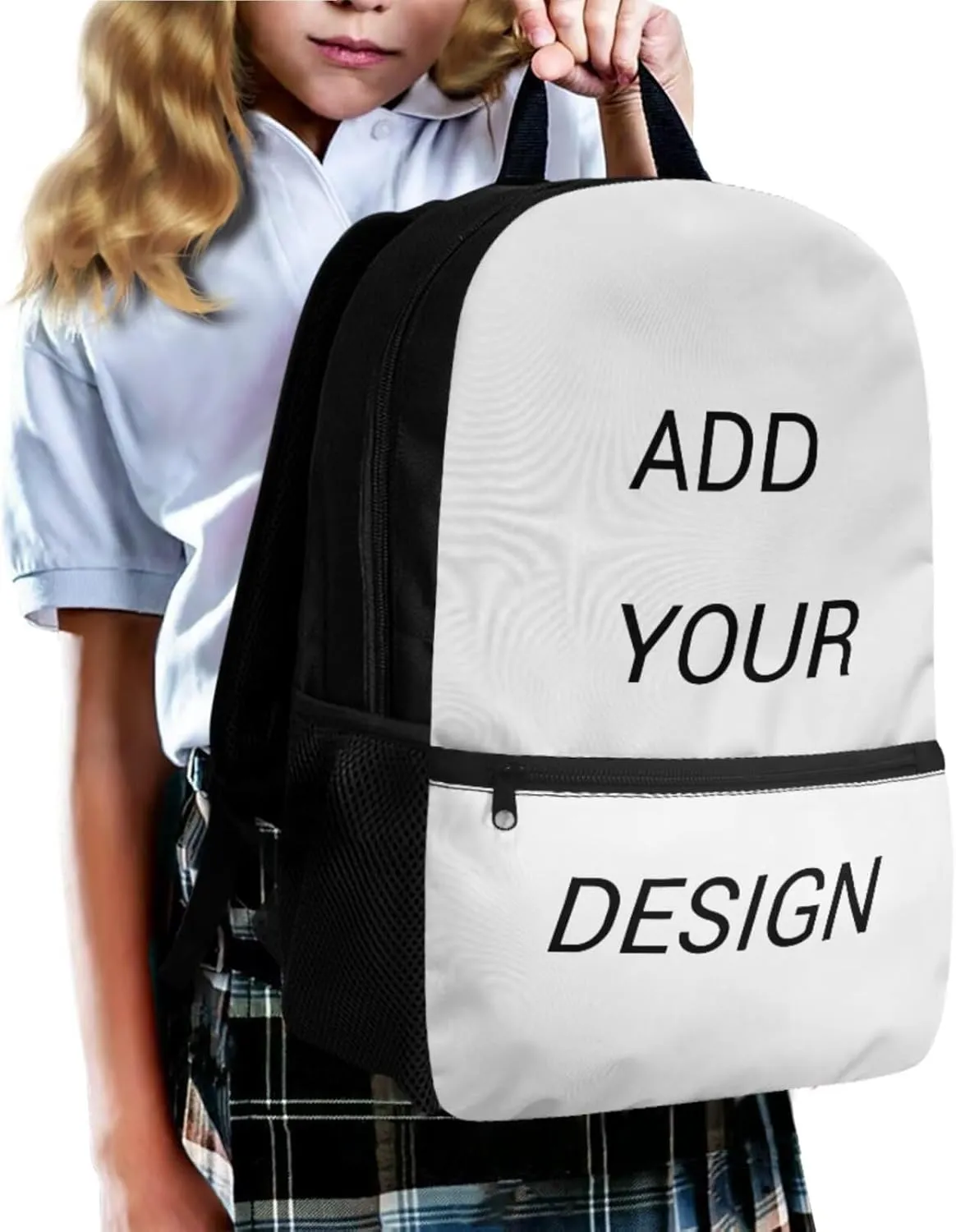 Custom Backpack for Girls 8-10 Personalized School Bag Set with Lunchbox and Water Bottle Holder 17 Inch Lightweight Ergonomic Support Elementary Bookbag