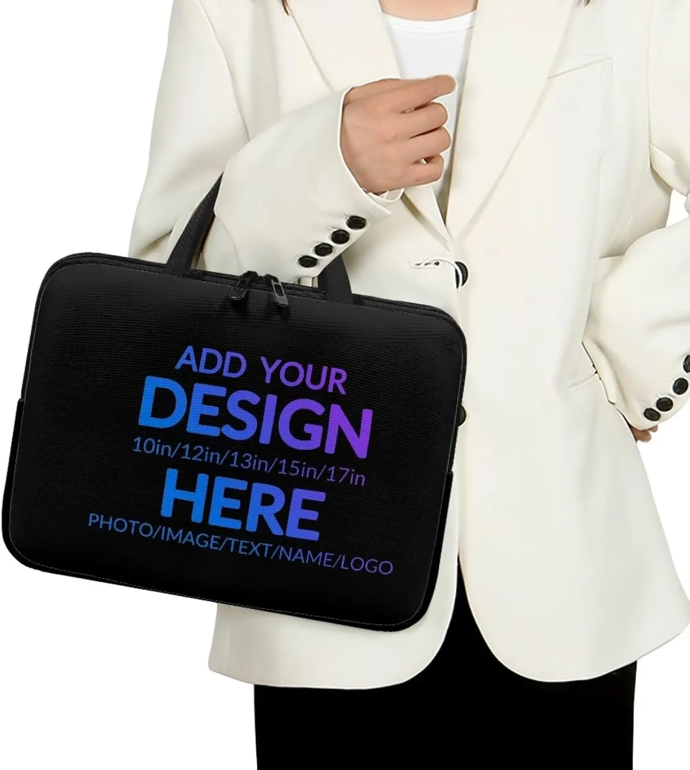 Customizable Pattern Laptop Bag 10-17 Inch Laptop Case Computer Carrying Case Laptop Sleeve Bag Suitable for Most Sizes of Laptops Case Bag