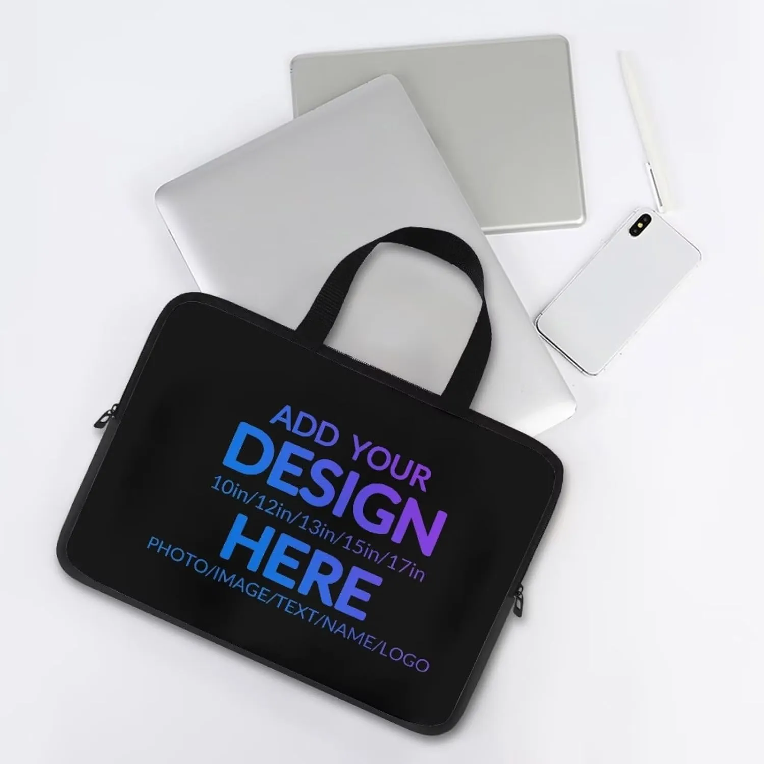Customizable Pattern Laptop Bag 10-17 Inch Laptop Case Computer Carrying Case Laptop Sleeve Bag Suitable for Most Sizes of Laptops Case Bag