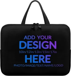 Customizable Pattern Laptop Bag 10-17 Inch Laptop Case Computer Carrying Case Laptop Sleeve Bag Suitable for Most Sizes of Laptops Case Bag