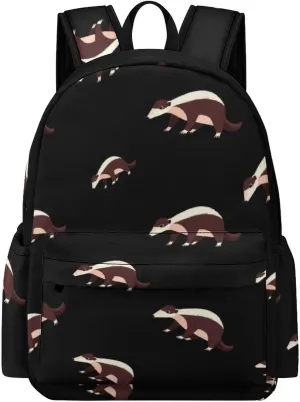 Cute Anteater Backpack for Mens Womens Shoulder Backpacks Travel Bag Laptop 16.5x11.8x5.9in