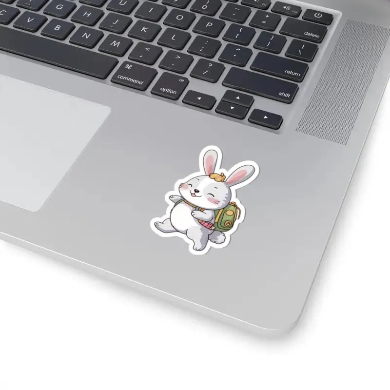 Cute Bunny Backpack Kiss Cut Stickers Bring Joy