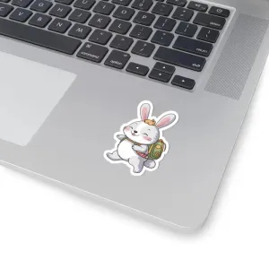 Cute Bunny Backpack Kiss Cut Stickers Bring Joy