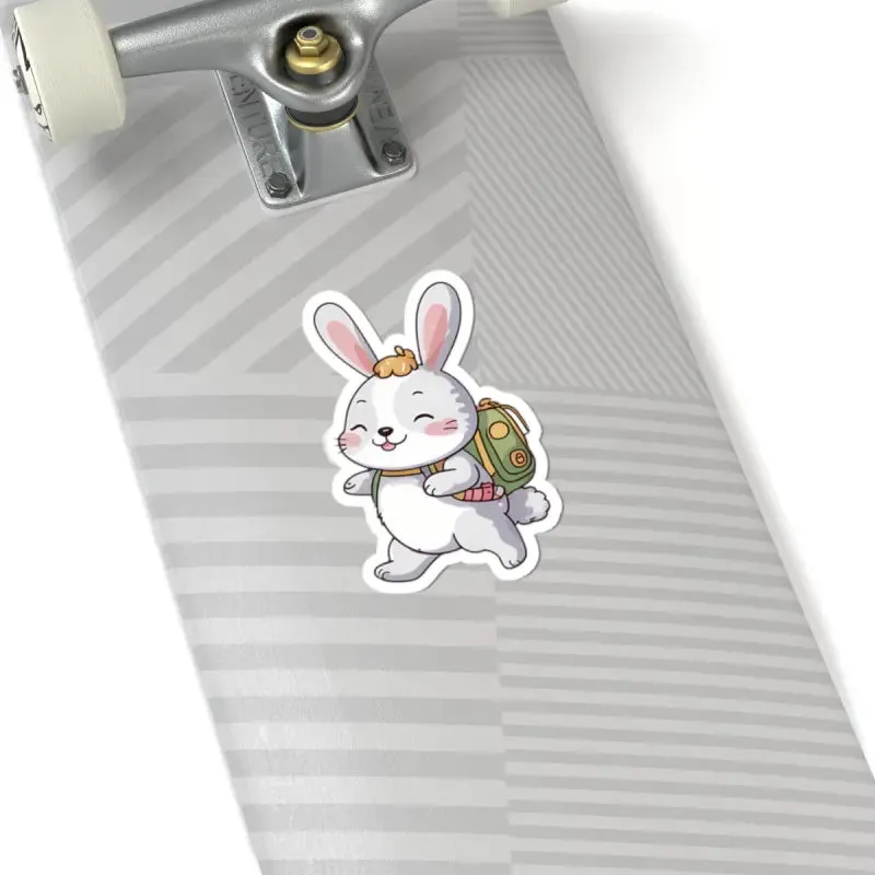 Cute Bunny Backpack Kiss Cut Stickers Bring Joy