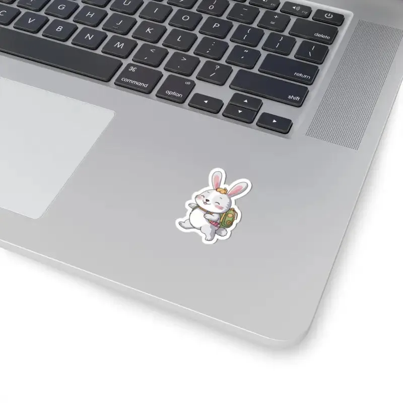 Cute Bunny Backpack Kiss Cut Stickers Bring Joy