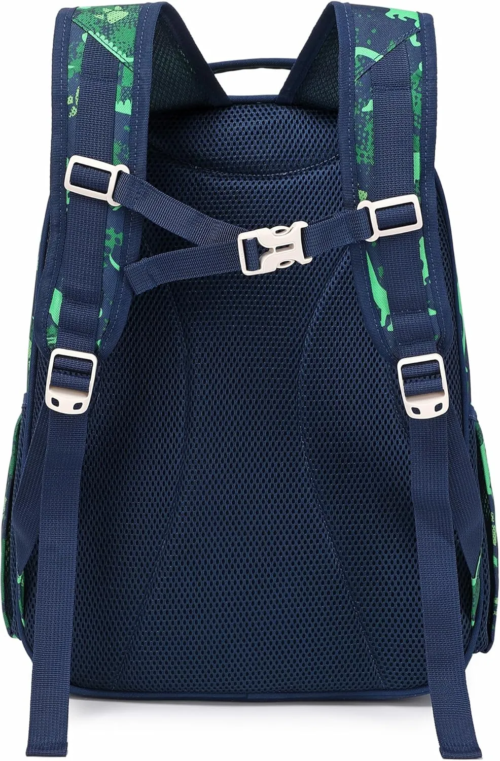 Cute Dinosaur Backpack for Boys Elementary School Bag for Kids 6-10 (Green Dinosaur)