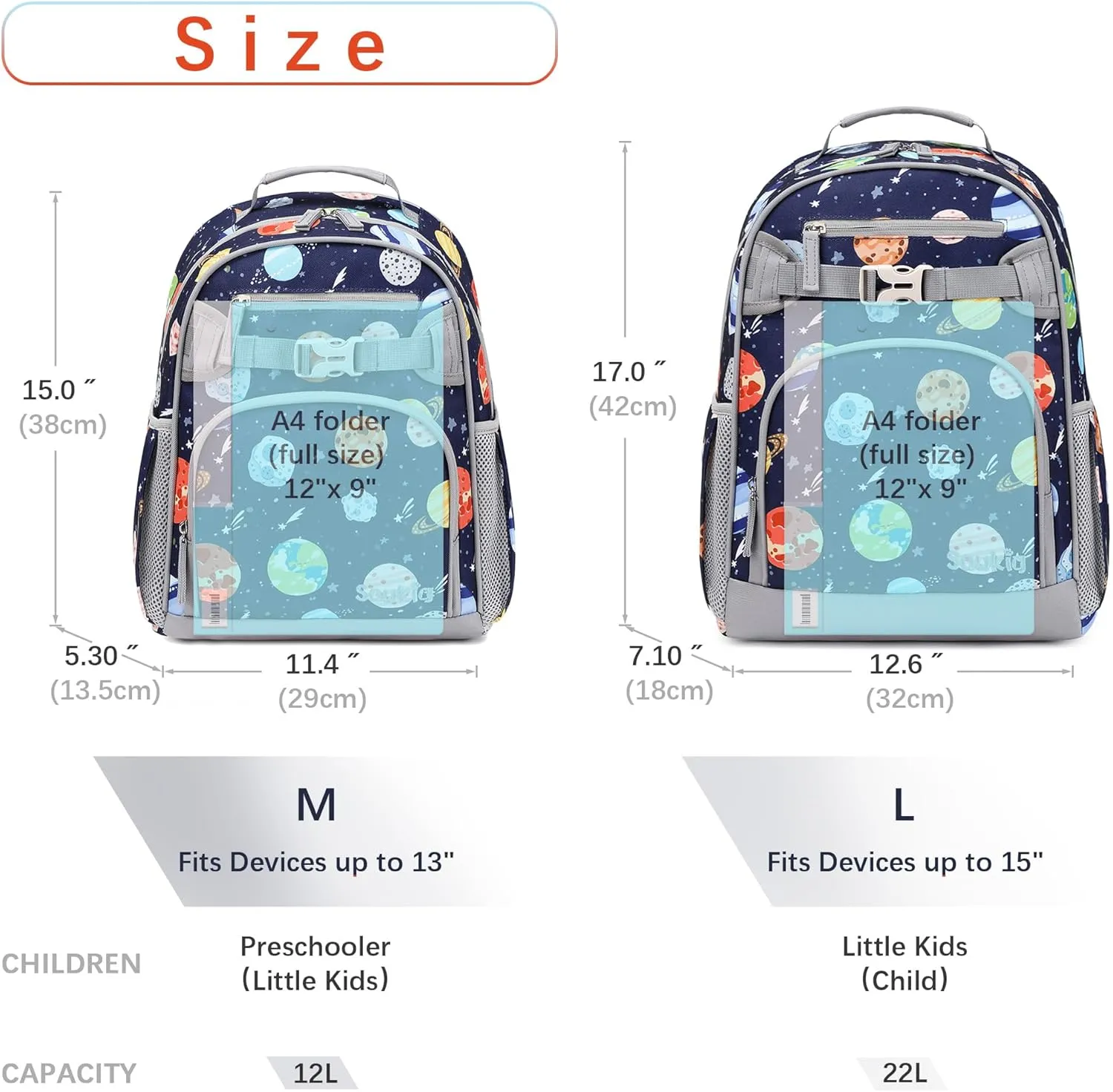 Cute Elementary School Backpack for Boys Primary School Bag Outer Space Bookbag for Kids 6-10 (Outer Space)