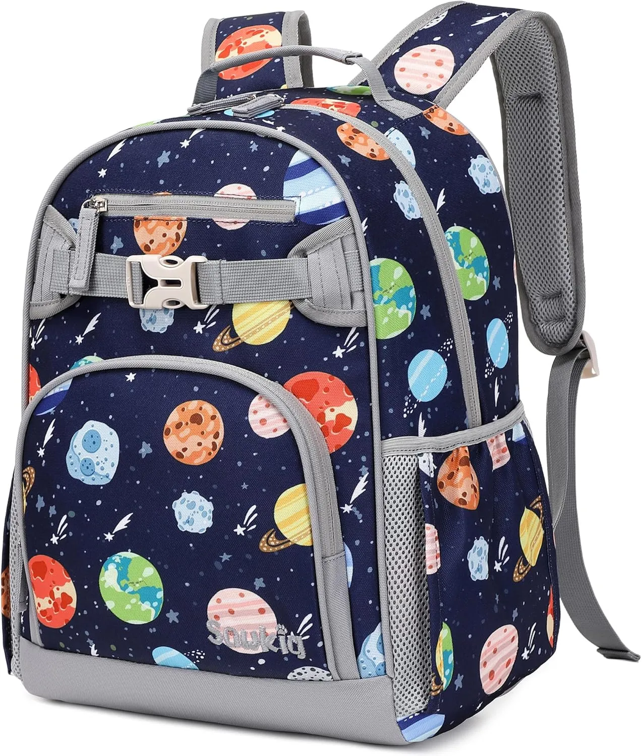 Cute Elementary School Backpack for Boys Primary School Bag Outer Space Bookbag for Kids 6-10 (Outer Space)