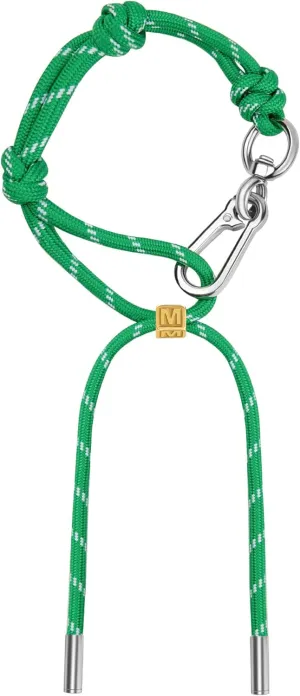 Cute Initials Charm Rope Keychain for Women Men Carabiner Knot Lanyard Keyring, Charms for Purse Handbag Backpacks