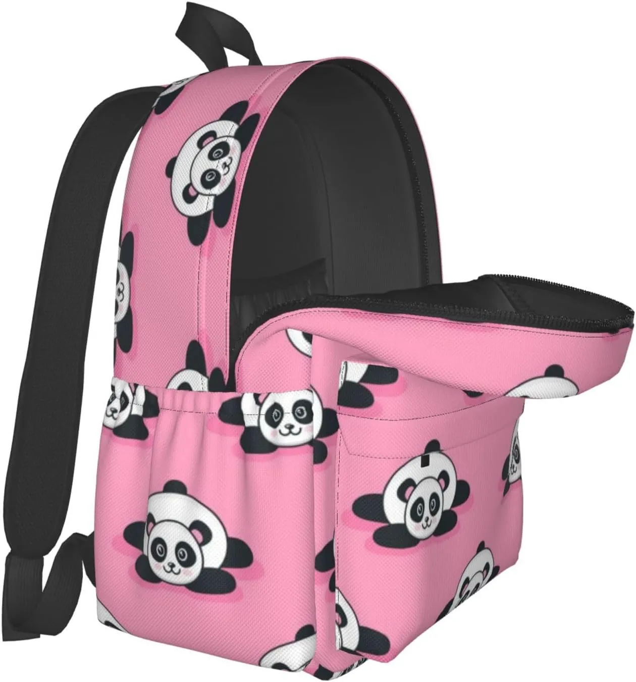Cute Panda Unisex Backpacks 15in Laptop Backpack Multipurpose Double Shoulder Bag For Men Women Gifts