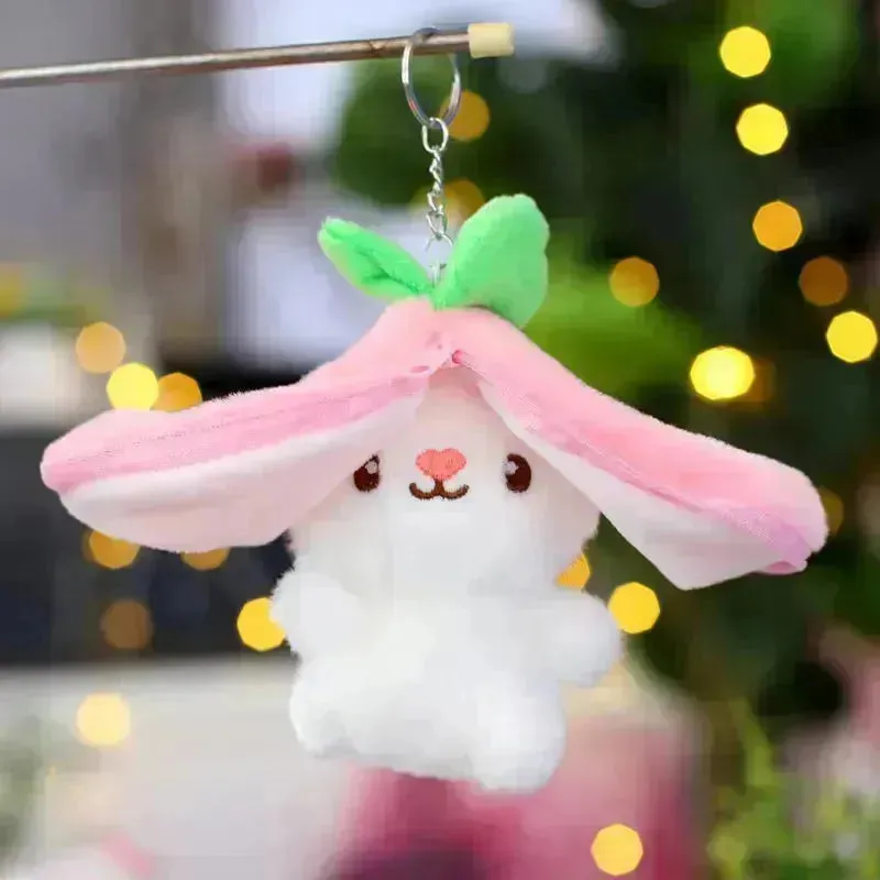 Cute Reversible Fruit Cinnamoroll Plush Keychain
