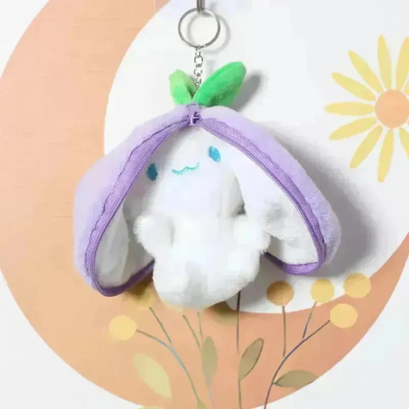 Cute Reversible Fruit Cinnamoroll Plush Keychain