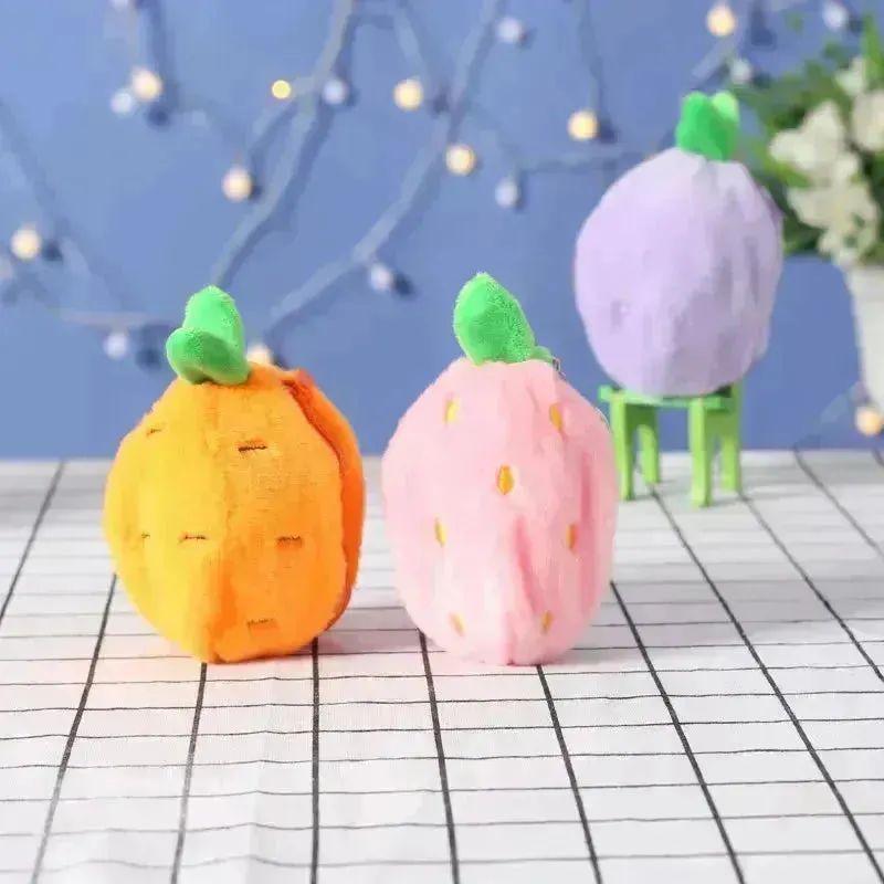 Cute Reversible Fruit Cinnamoroll Plush Keychain