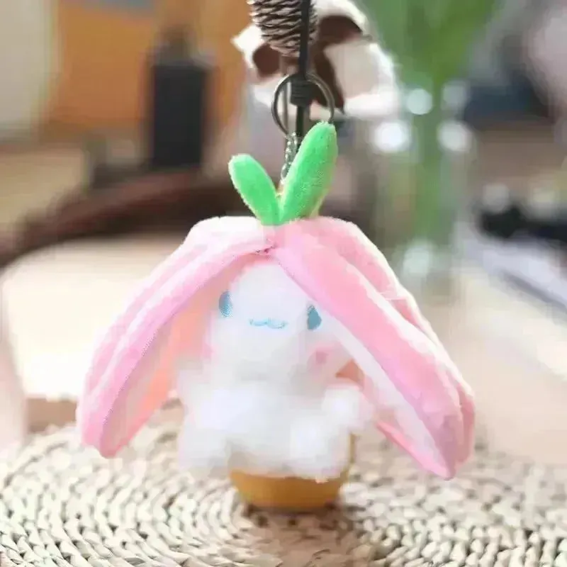 Cute Reversible Fruit Cinnamoroll Plush Keychain