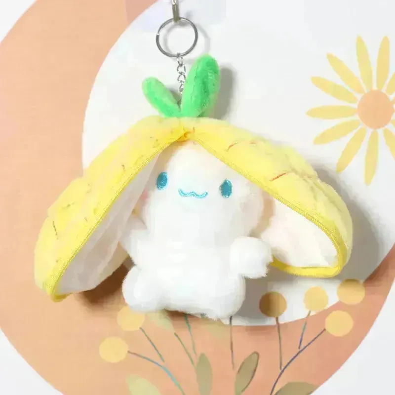 Cute Reversible Fruit Cinnamoroll Plush Keychain