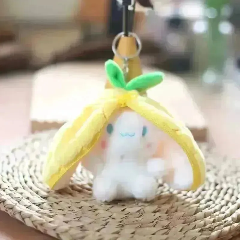 Cute Reversible Fruit Cinnamoroll Plush Keychain