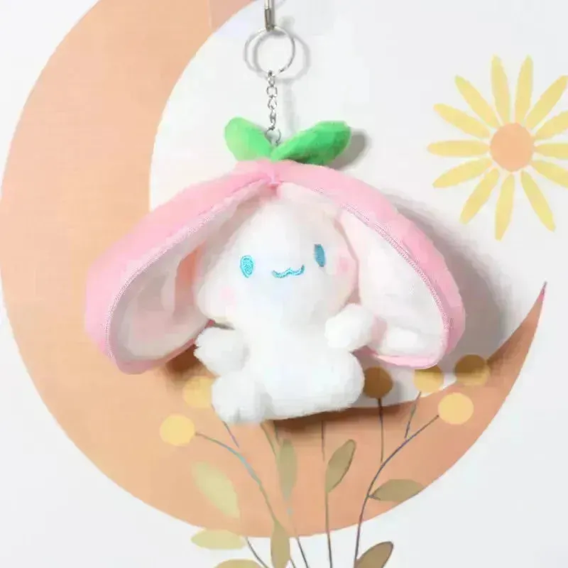Cute Reversible Fruit Cinnamoroll Plush Keychain