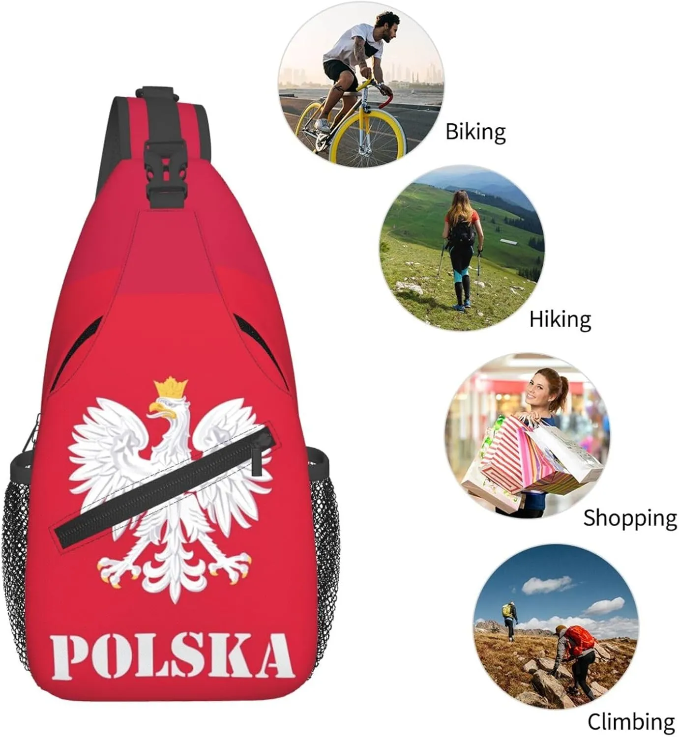 Cute Sea Otters Sling Bag Casual Chest Bags Adjustable Crossbody Bag Shoulder Backpack For Travel Hiking
