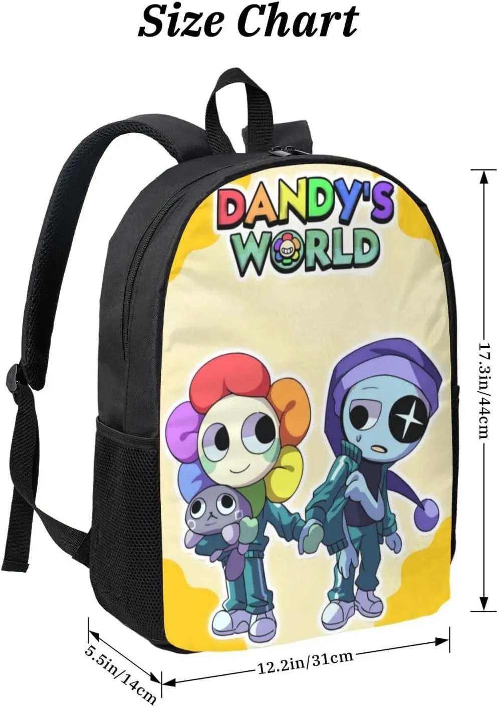 Dandys World Backpack Lightweight Laptop Backpack Cute Travel Backpacks For Unisex 17in
