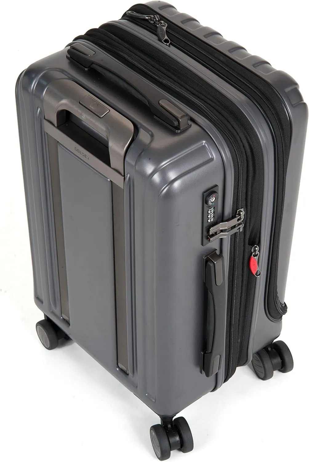 Delsey Luggage Helium Titianium 2 Piece Set (21"/29") Lightweight Suitcases (Black Cherry)
